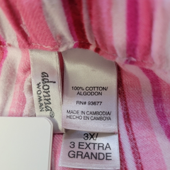 Adonna woman Flannel PJ Bottoms 3X - Picture 5 of 6